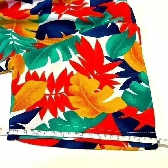 Vintage Hawaiian Shirt Blouse Short Sleeve Button Floral Vacation Women's Travel - Picture 4 of 9